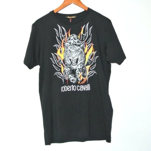 Roberto Cavalli Men's Graphic Tiger T Shirt XL NWT - Picture 2 of 10